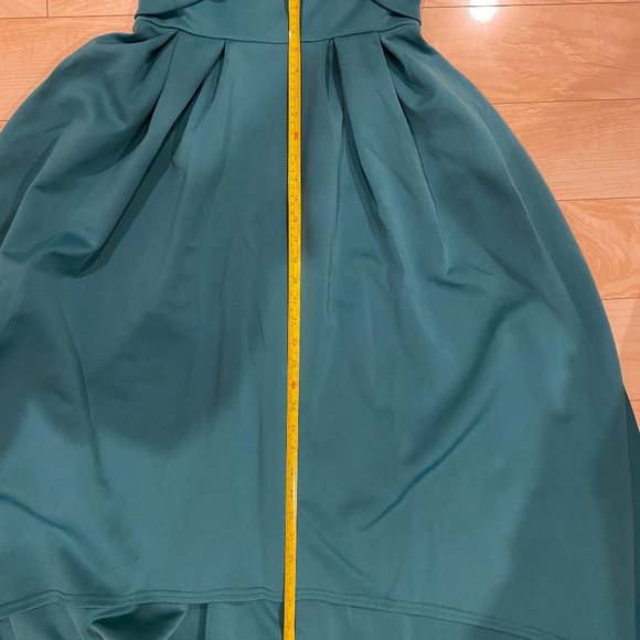 ASOS high low midi dress in emerald green - Picture 7 of 9